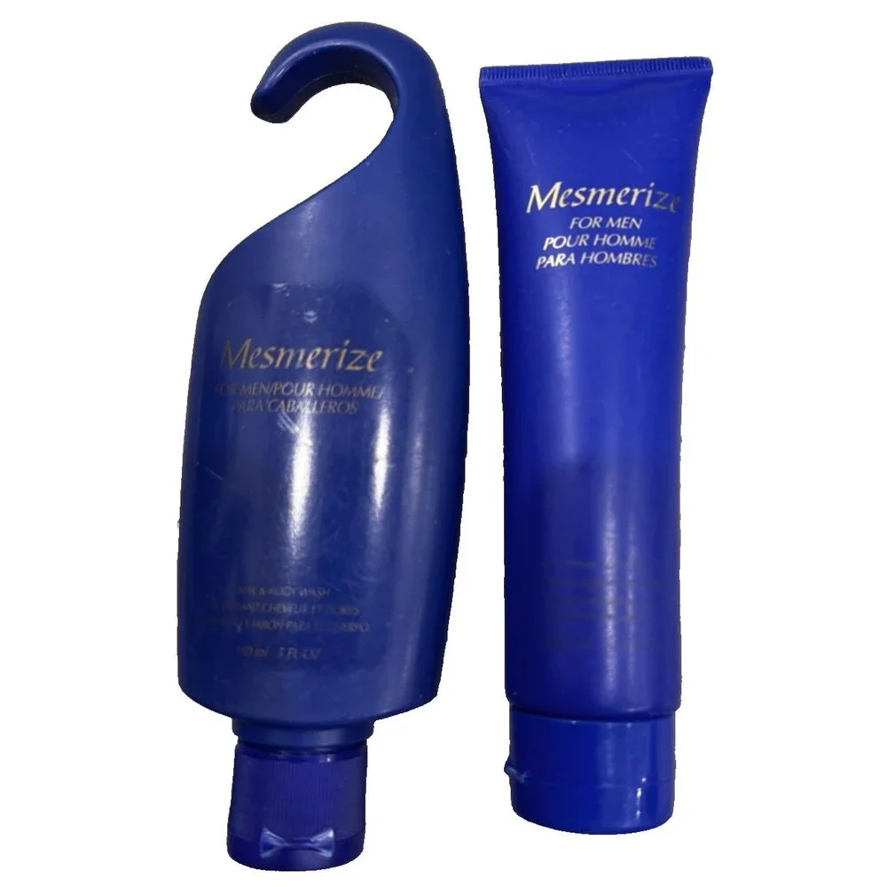 Avon MESMERIZE After Shave Conditioner + Hair & Body Wash (New) Lot of 2